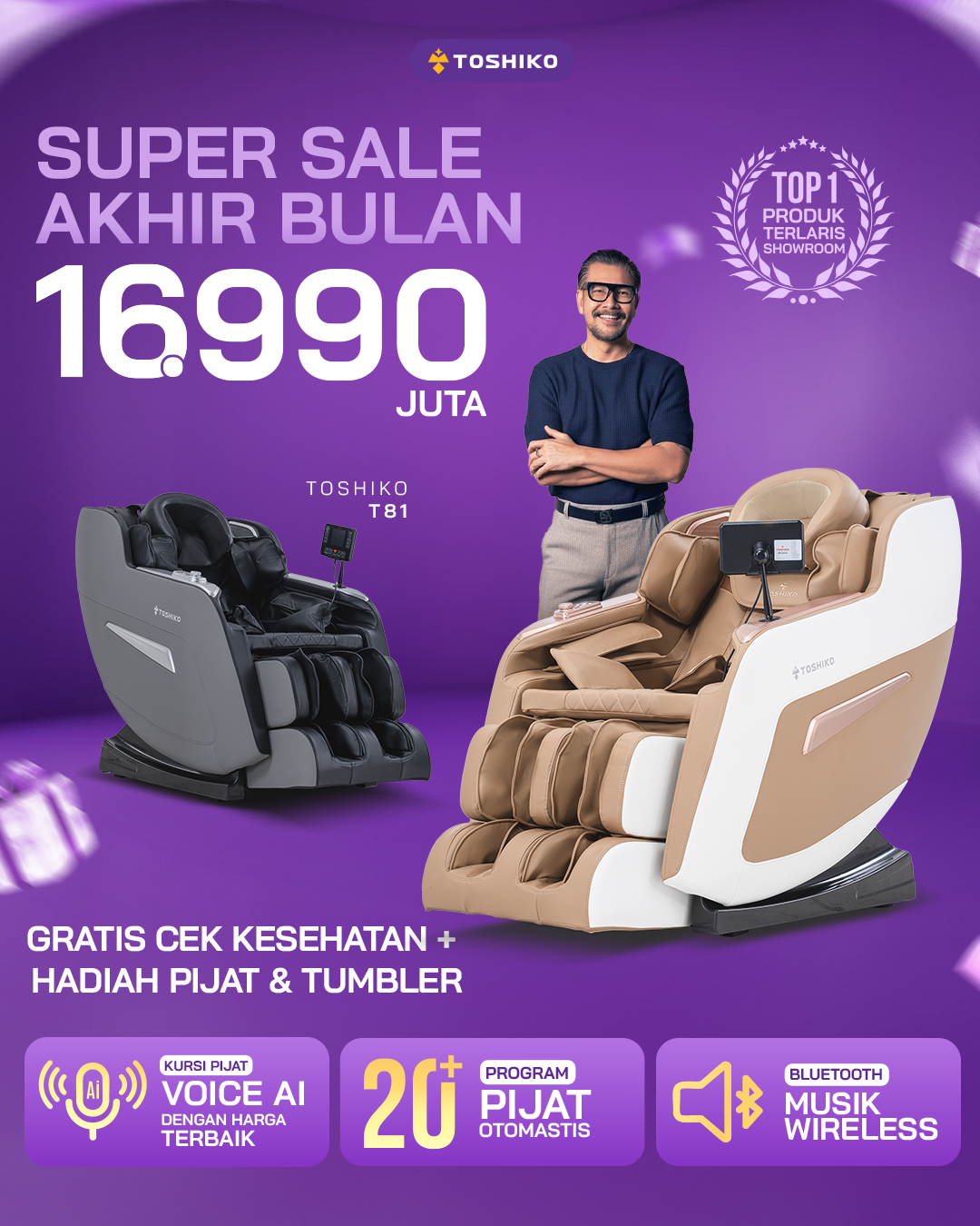 Kursi Pijat Mewah Toshiko - Bandung Shophouse Facebook ad: Beli sekarang