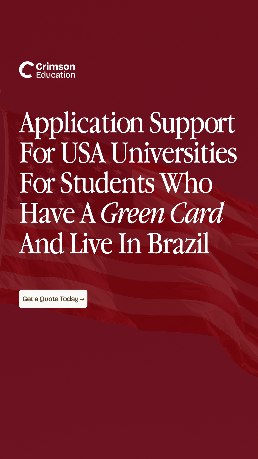 Crimson Education Facebook ad