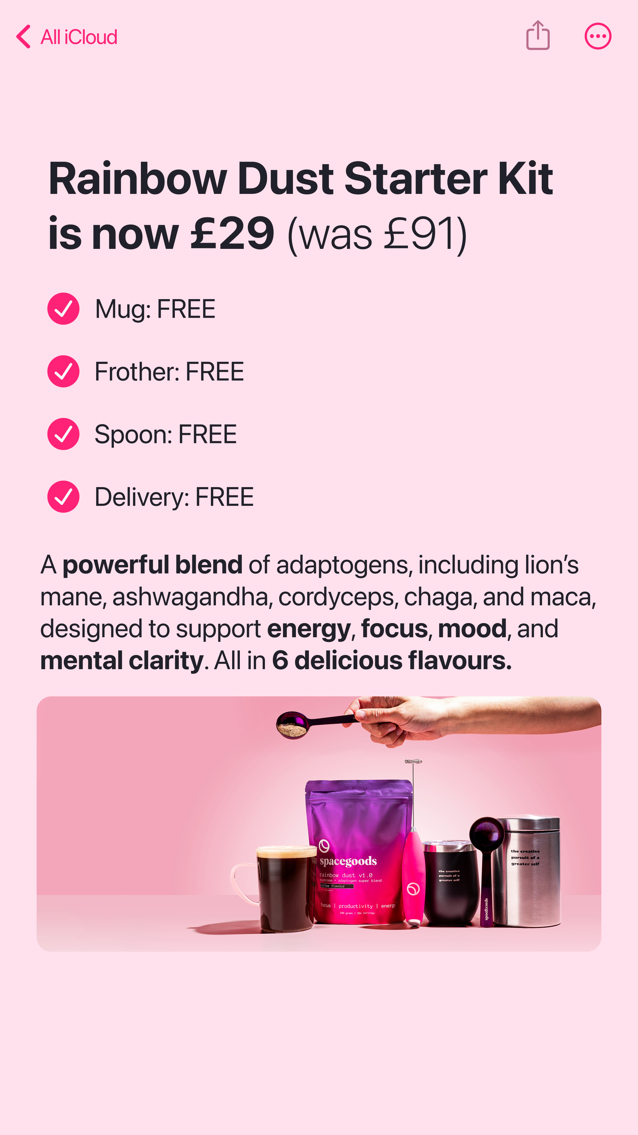 Spacegoods Facebook ad