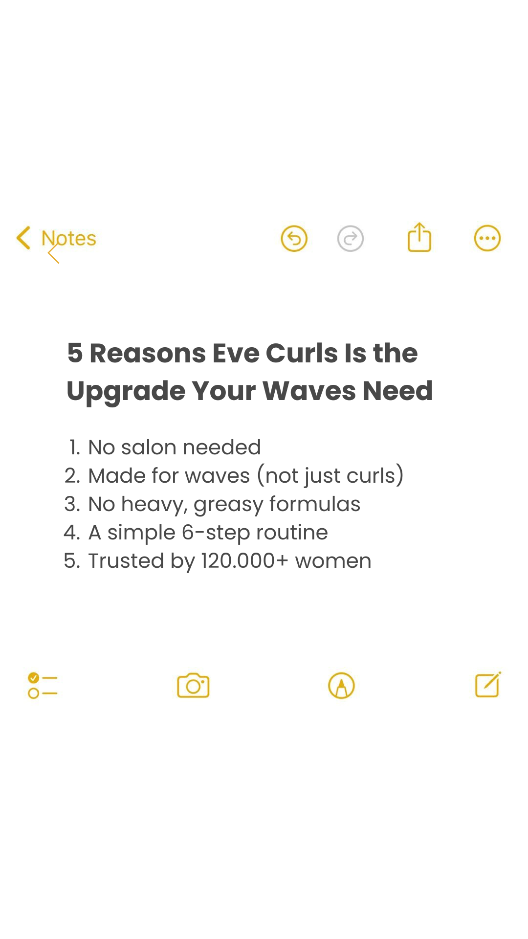 Eve Curls Facebook ad