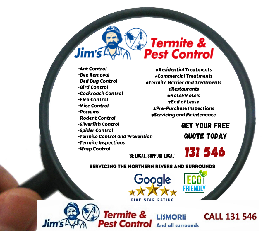Jims Termite and Pest Control Lismore and all Surrounds Facebook ad