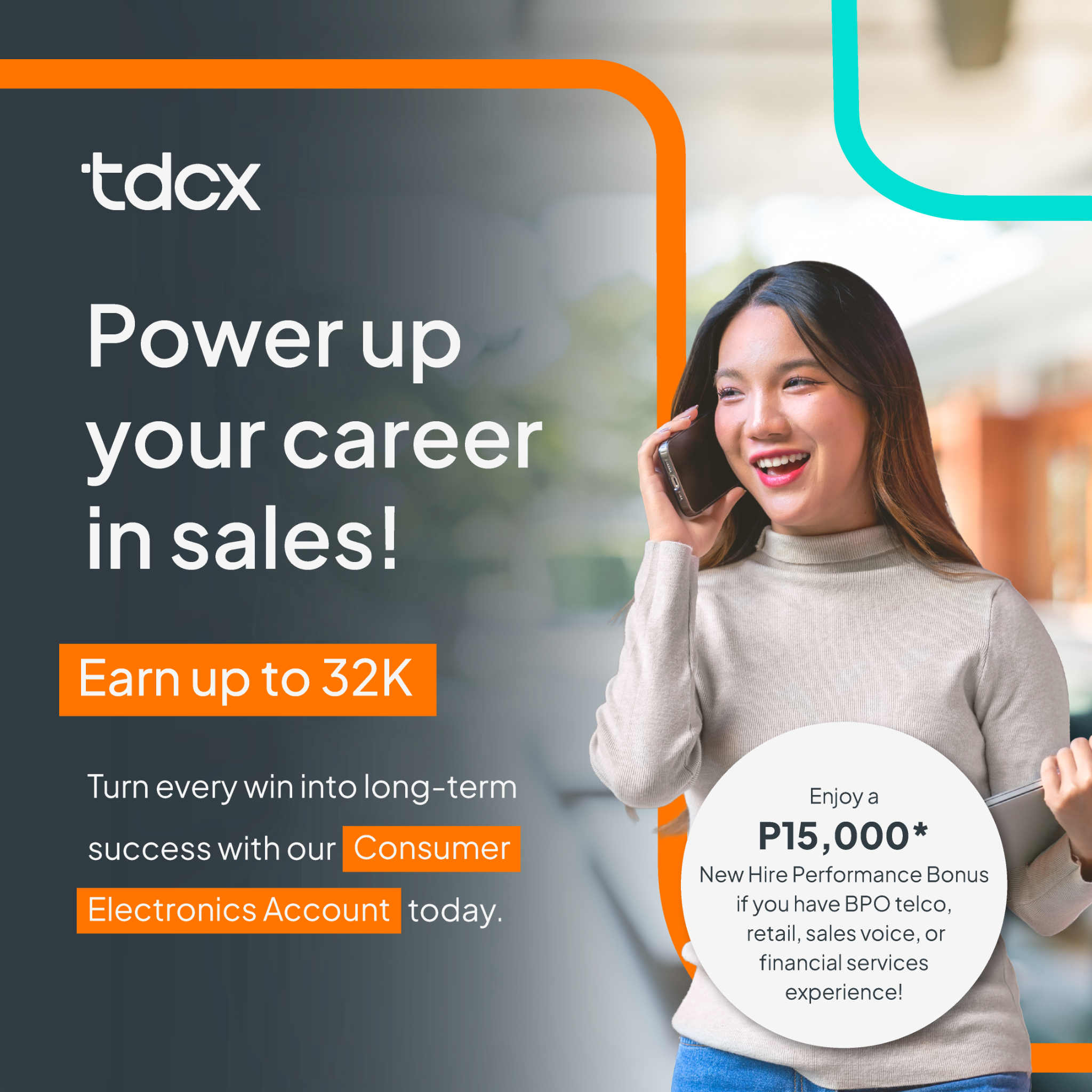 TDCX Philippines Facebook ad: Inbound Sales & Customer Service Jobs | Cebu