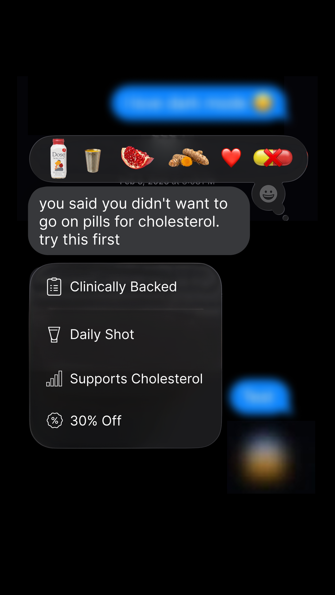 Dose for Cholesterol Facebook ad
