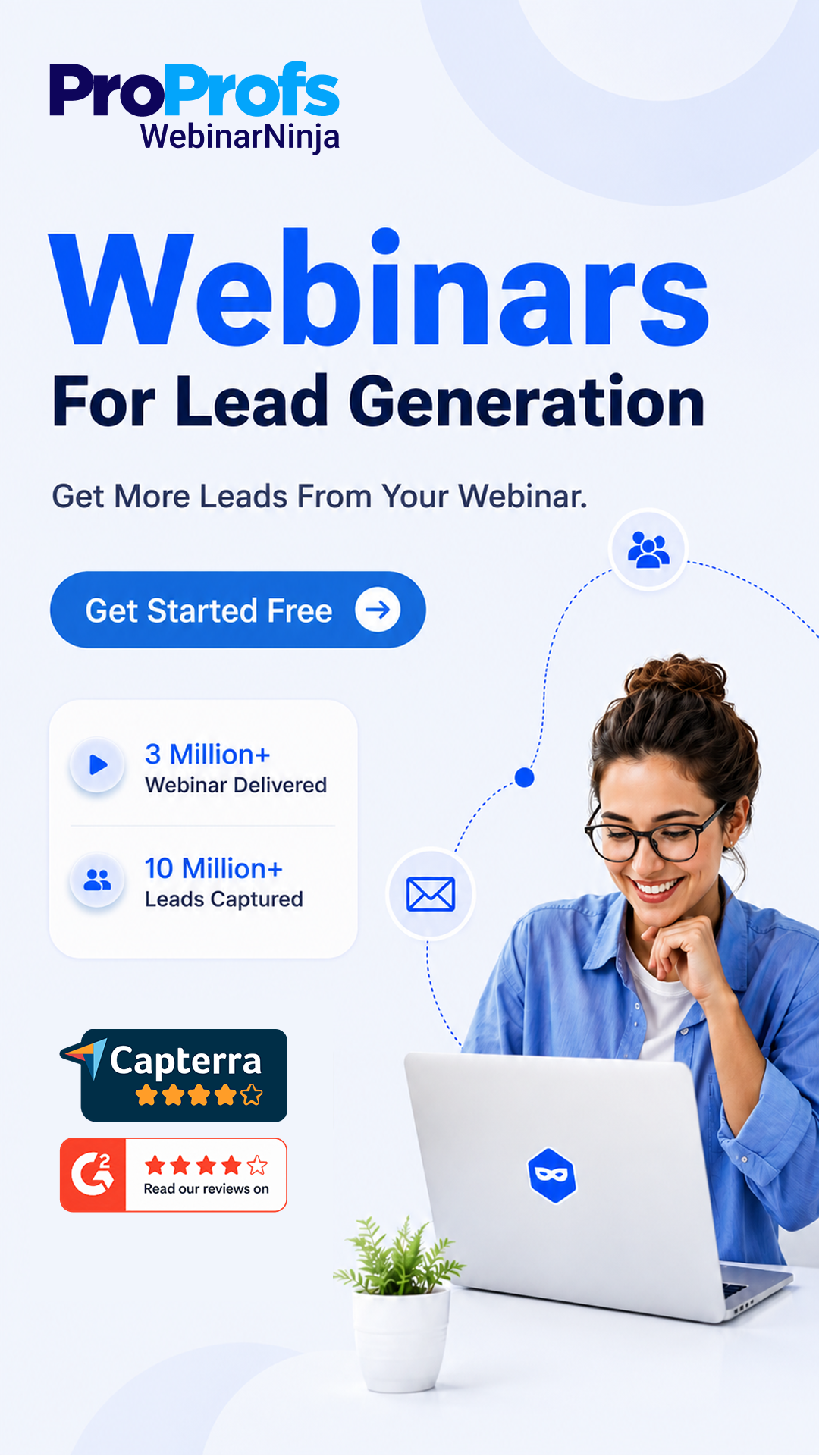 ProProfs.com Facebook ad: Generate More Leads
