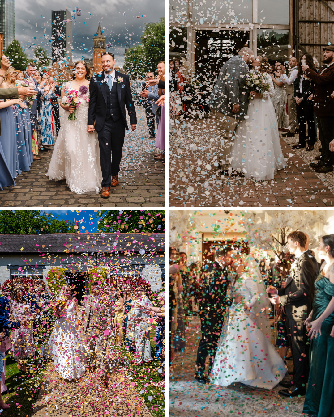 Flutter Darlings Facebook ad: 50 colours of biodegradable confetti to choose from!