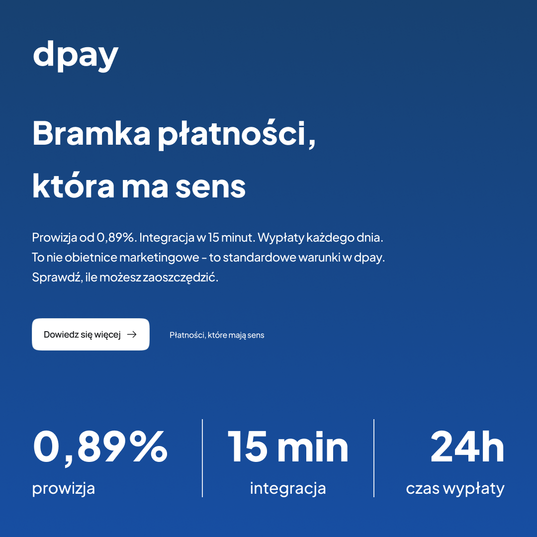 dpay.pl Facebook ad: Bramka płatności, która naprawdę ma sens