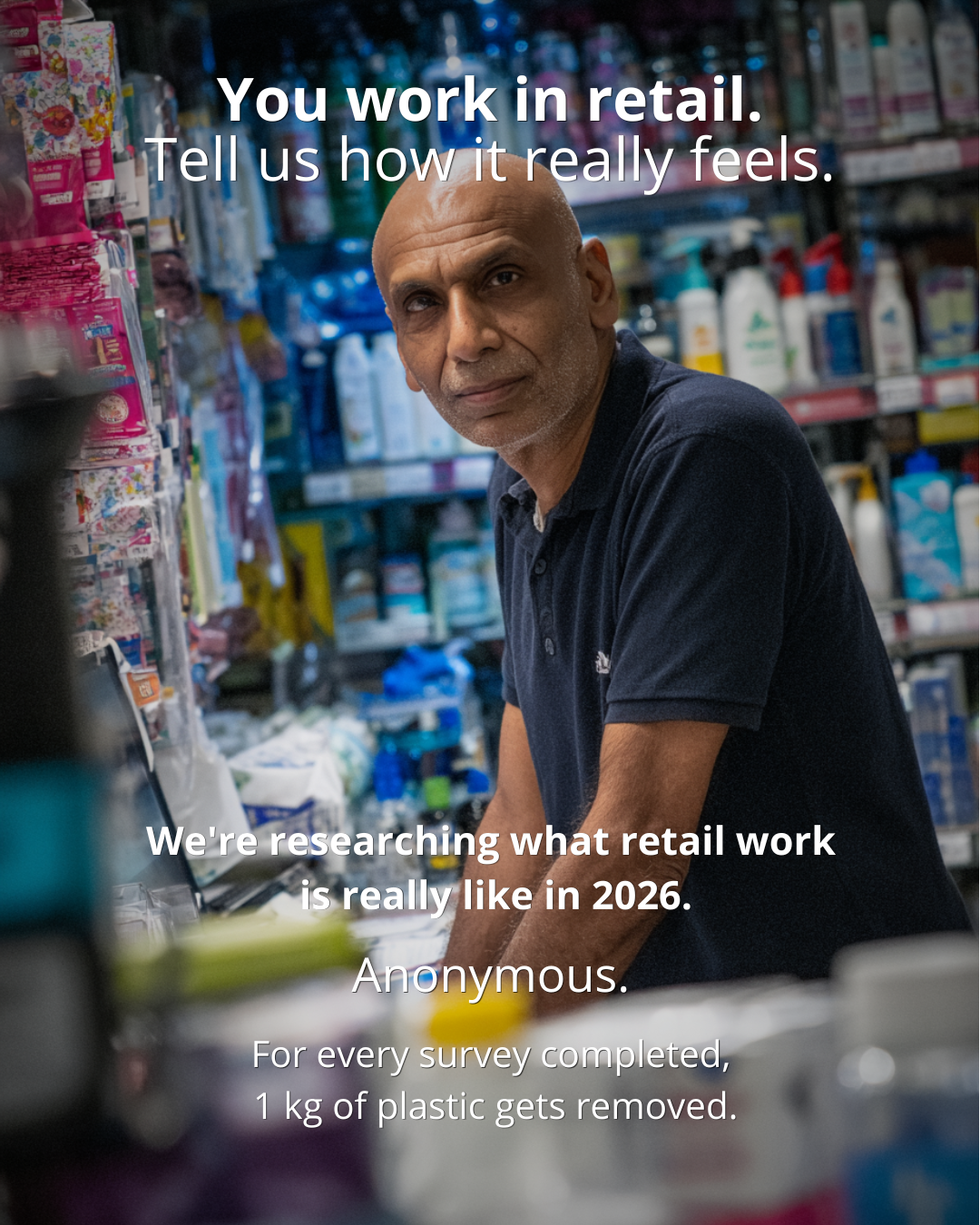 Retail Worker Research Facebook ad: Take the survey →