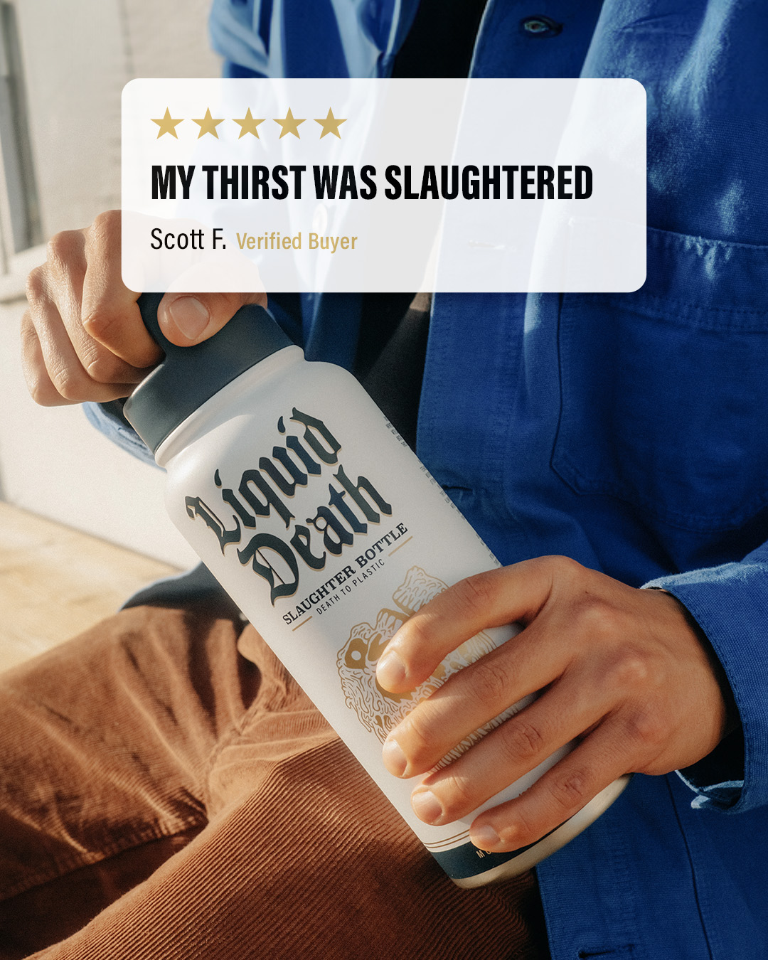 Liquid Death Facebook ad