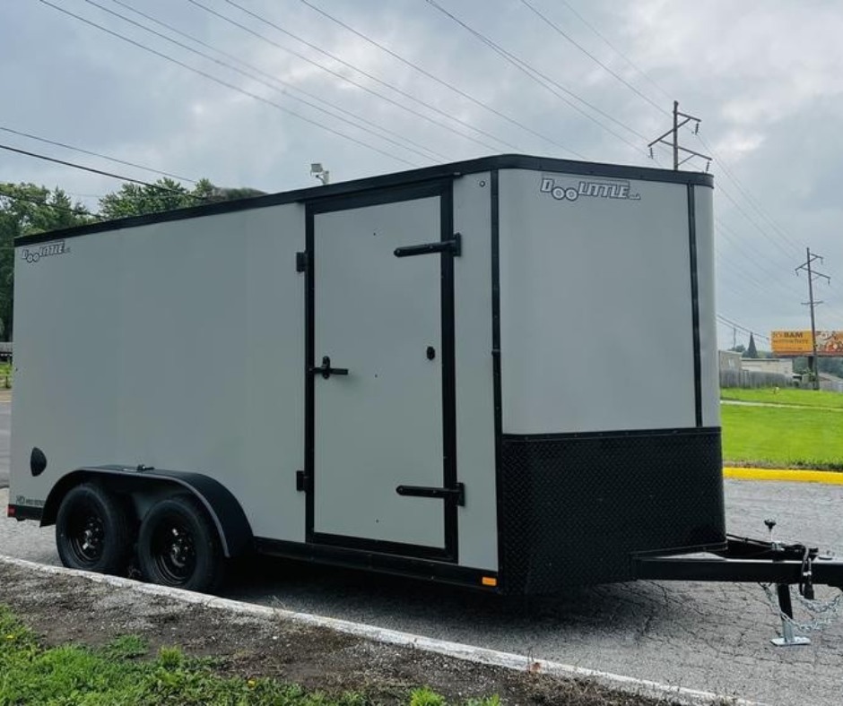 Dlo KC Facebook ad: 2026 DooLittle 7x14 cargo trailer - 3500lb ramp door…