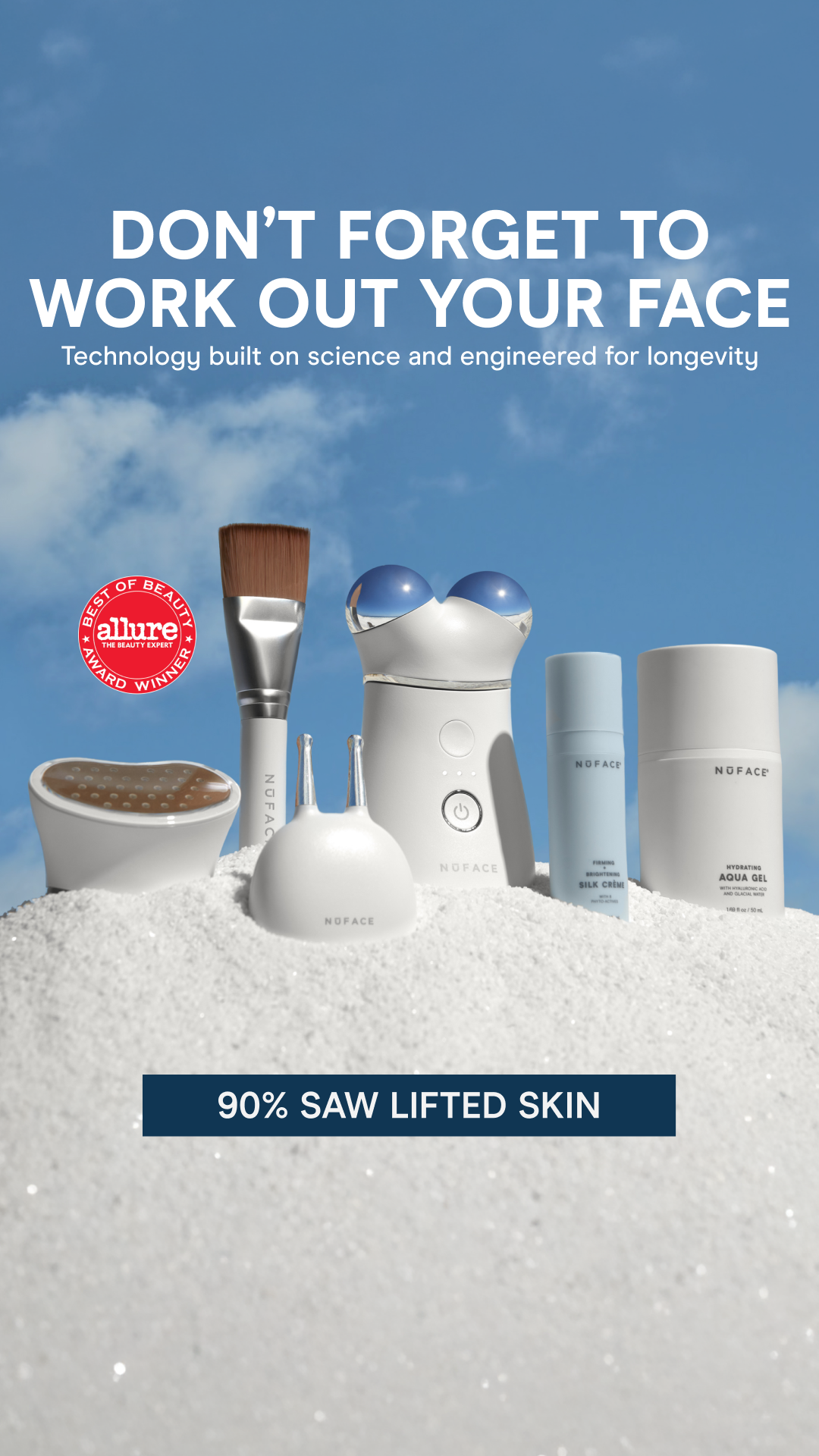 NuFACE Facebook ad