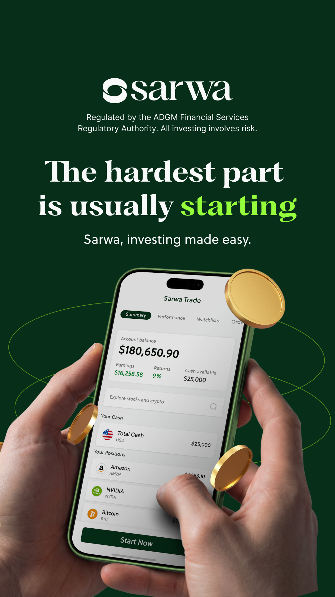 Sarwa ثروة Facebook ad