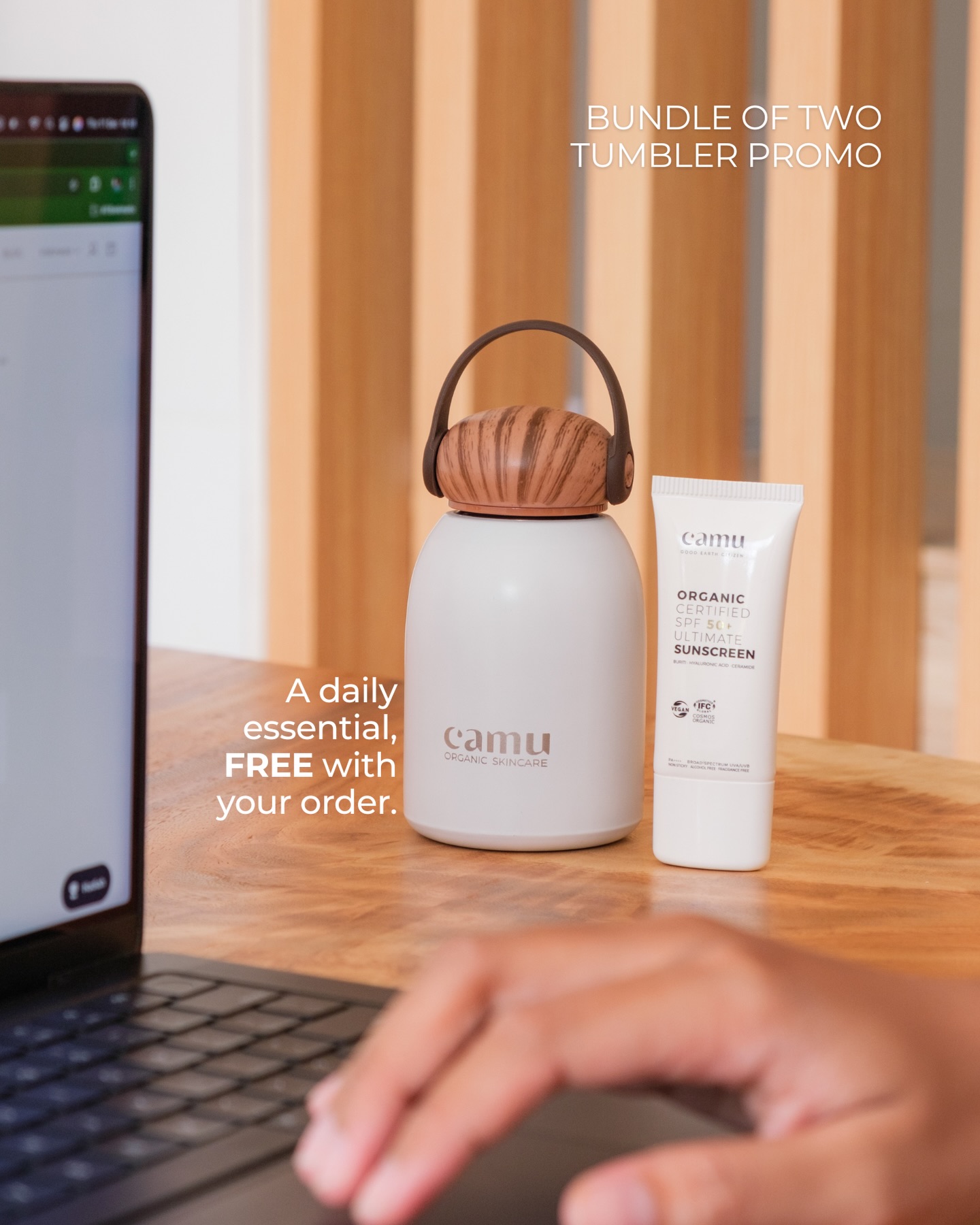 Camu Organic Skincare Facebook ad