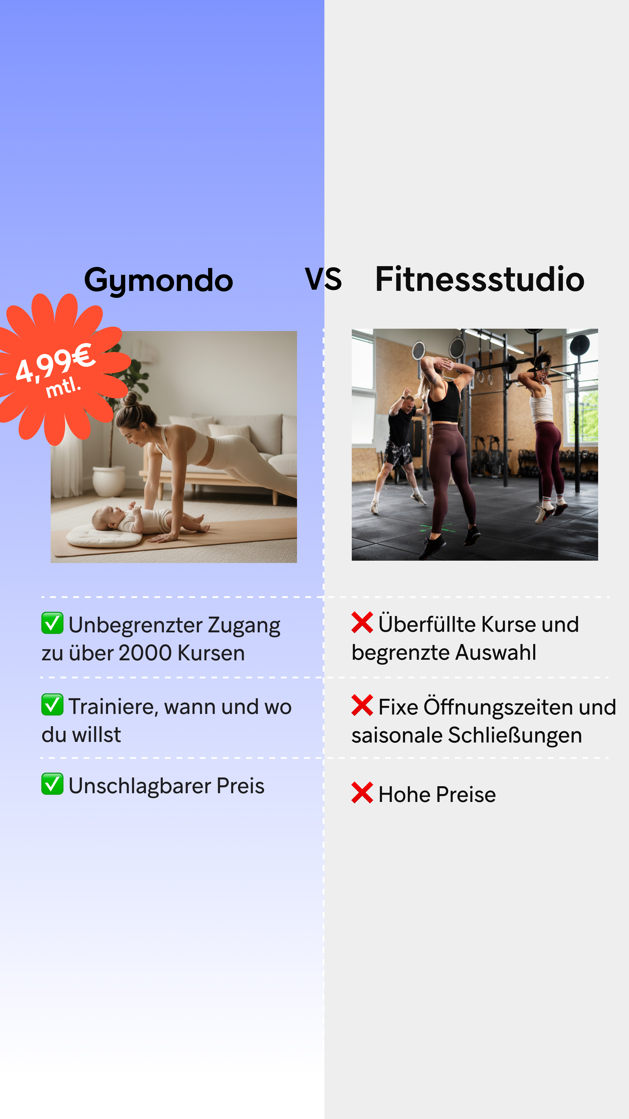 Gymondo Facebook ad
