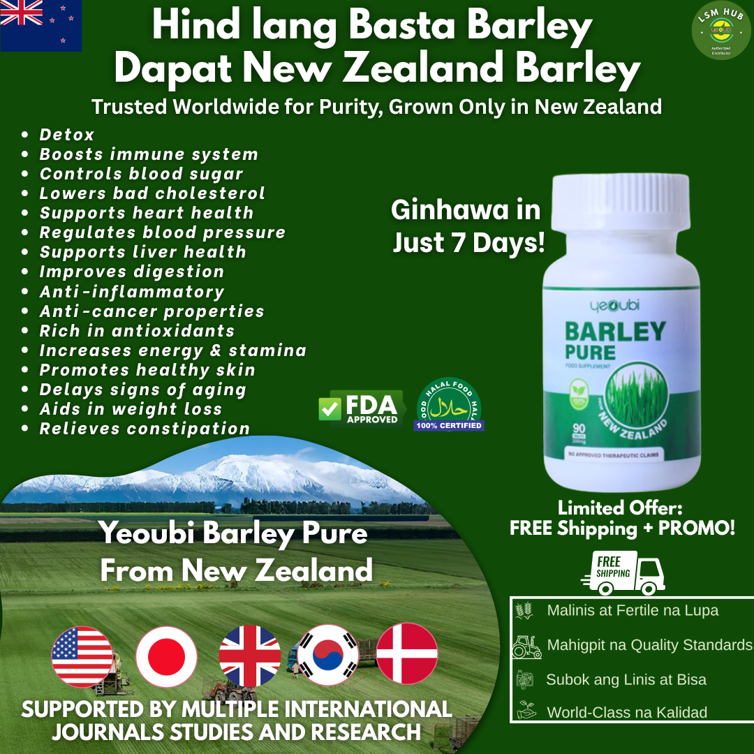 Yeoubi Barley Pure by LSM Hub Facebook ad: Barley Tablet na Siksik sa Ginhawa