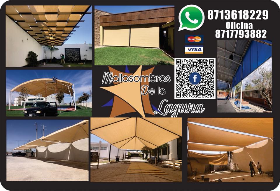Mallasombras de la laguna Facebook ad: MALLA SOMBRAS, TOLDOS, GALVATEJAS, POLICARBONATOS,PERGOLAS…