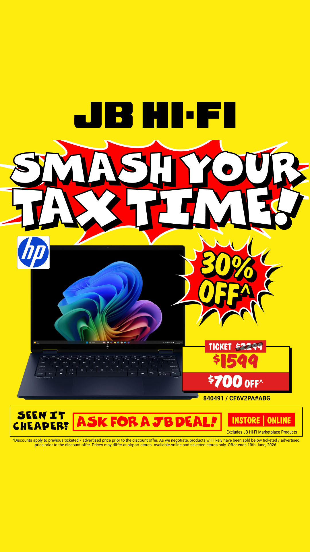 JB Hi-Fi Facebook ad