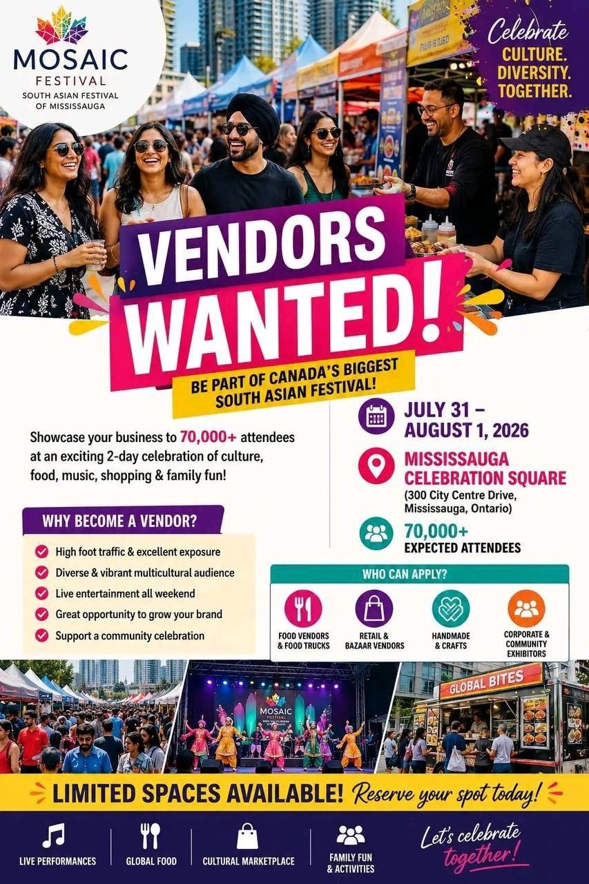 Mosaic Vendor Hub Canada Facebook ad