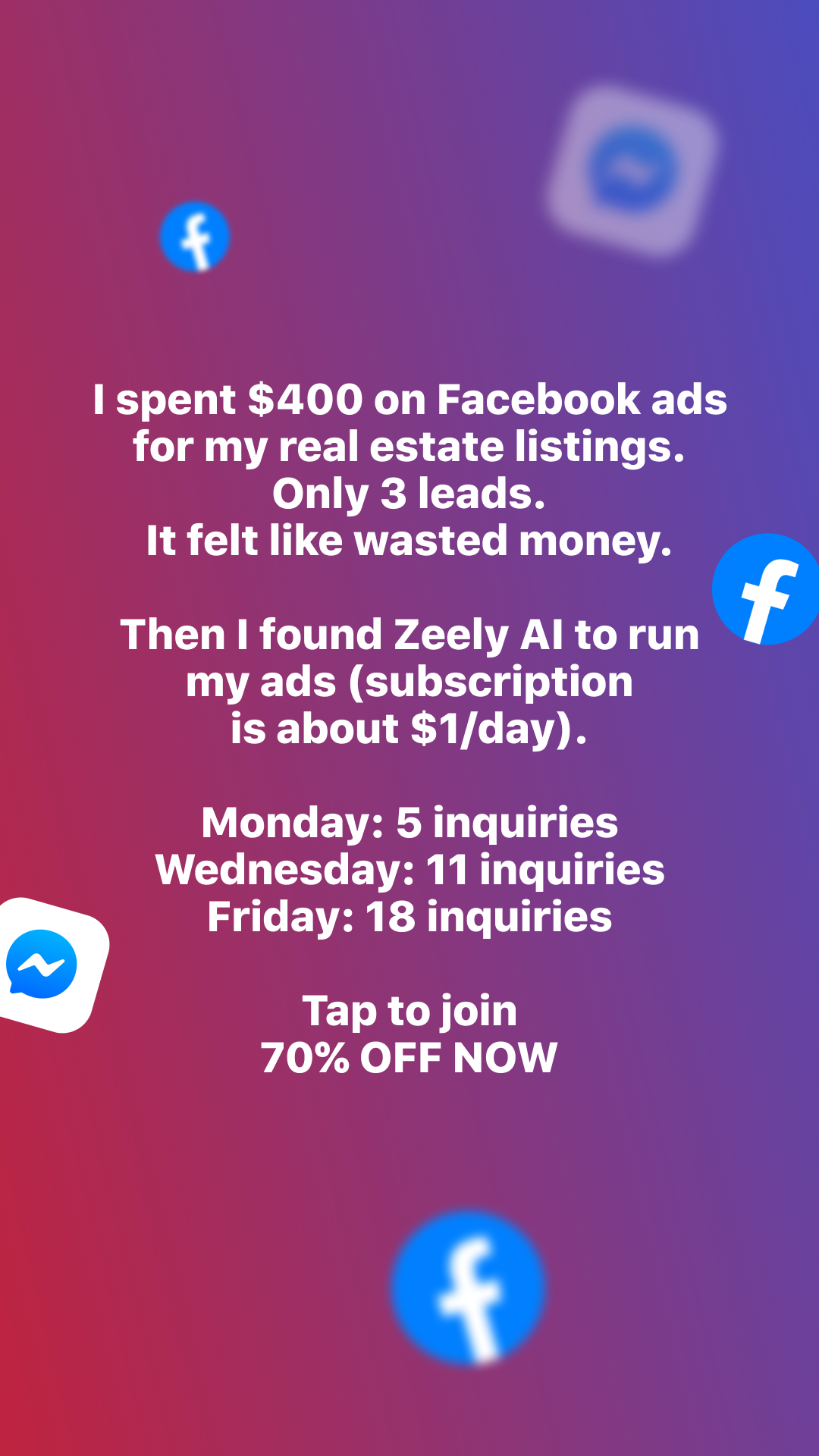 Zeely Facebook ad