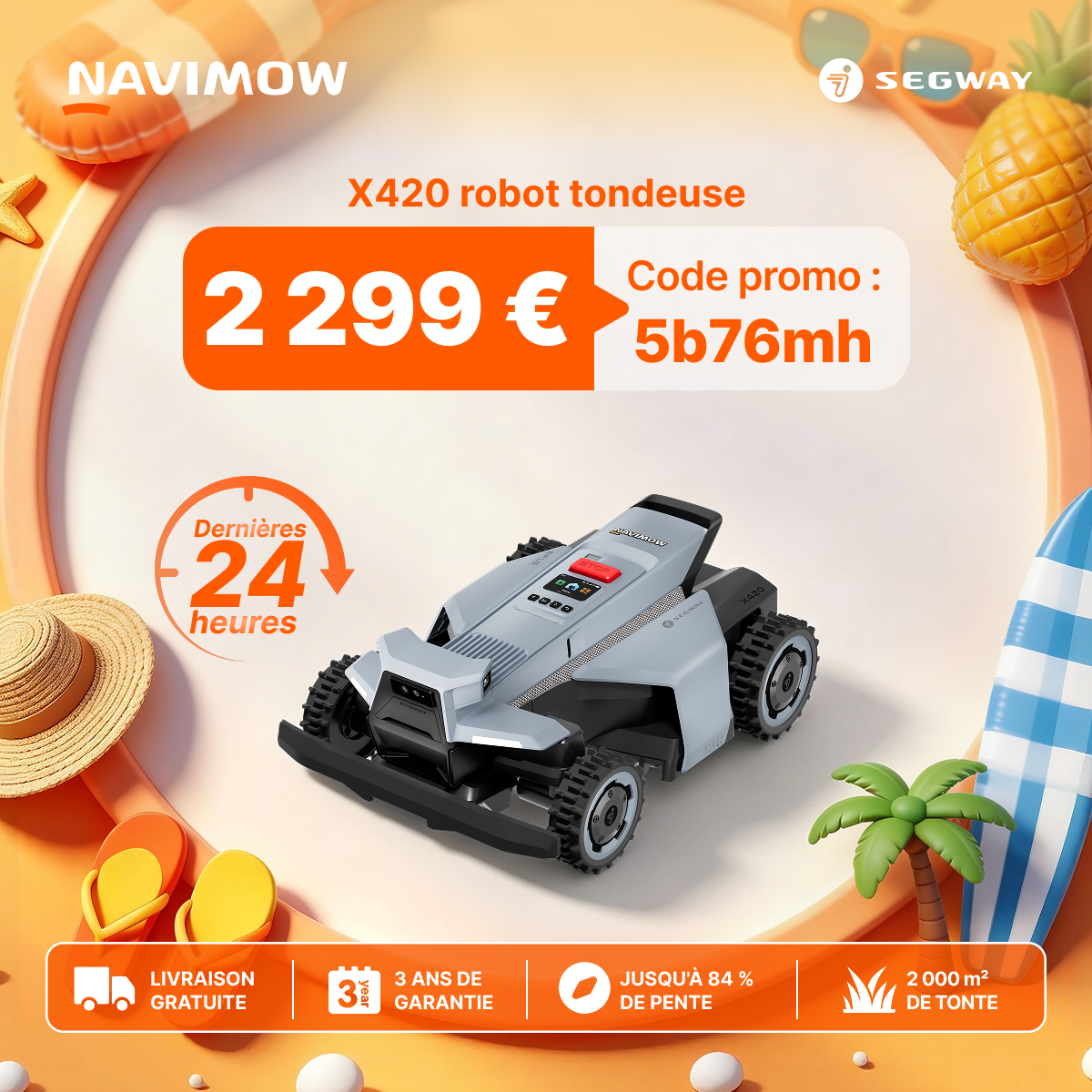 Segway Navimow FR Facebook ad