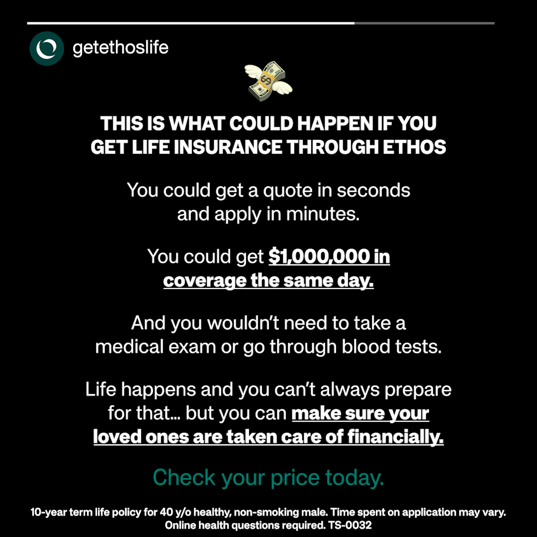 Ethos Facebook ad
