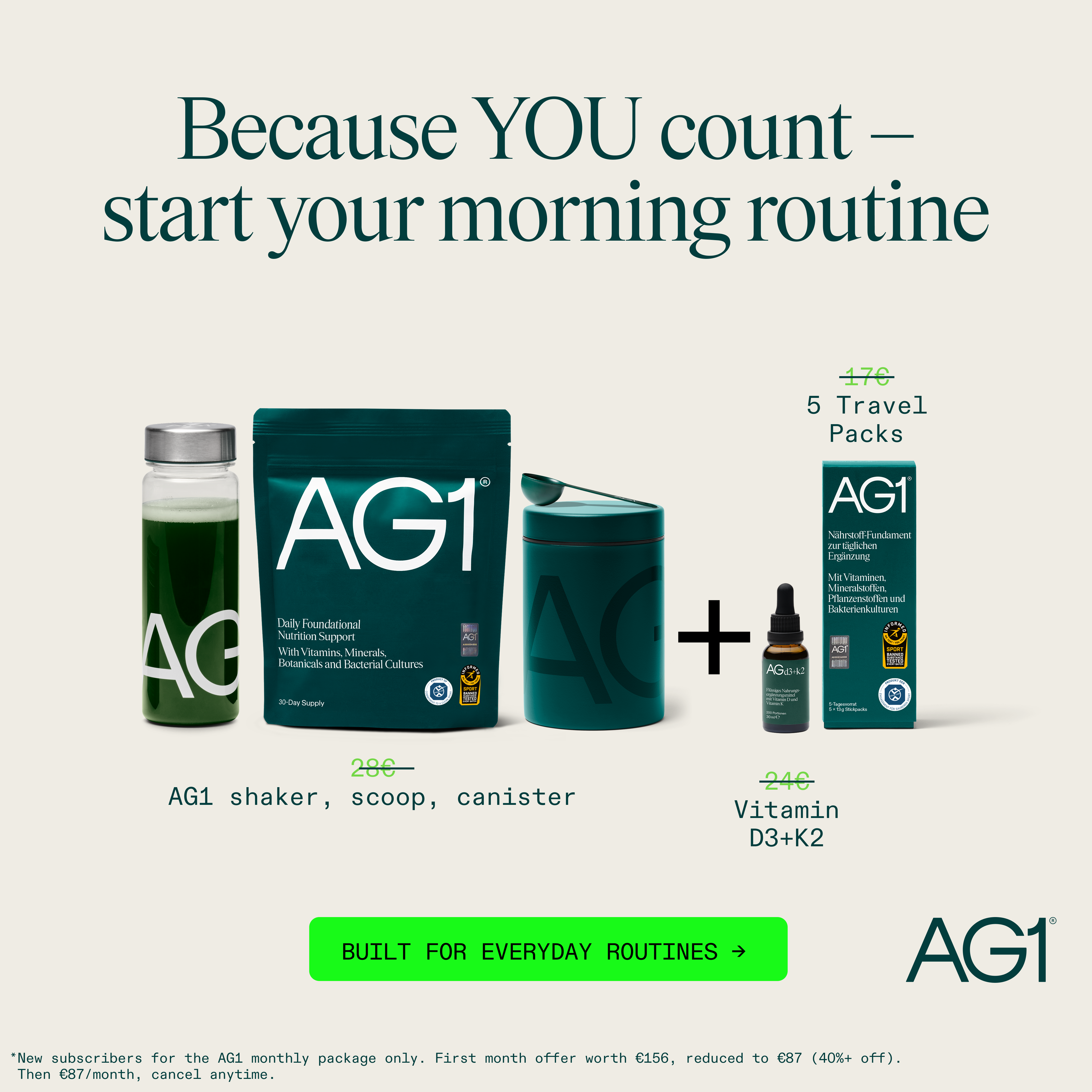 AG1 by Athletic Greens Facebook ad