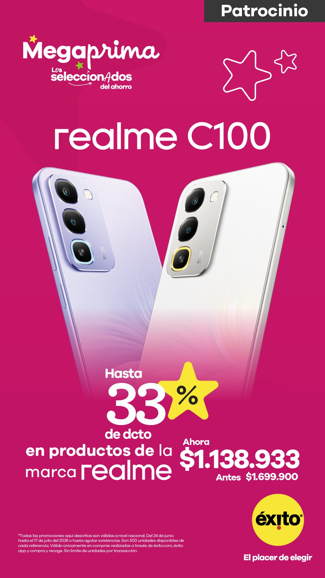 Éxito Facebook ad