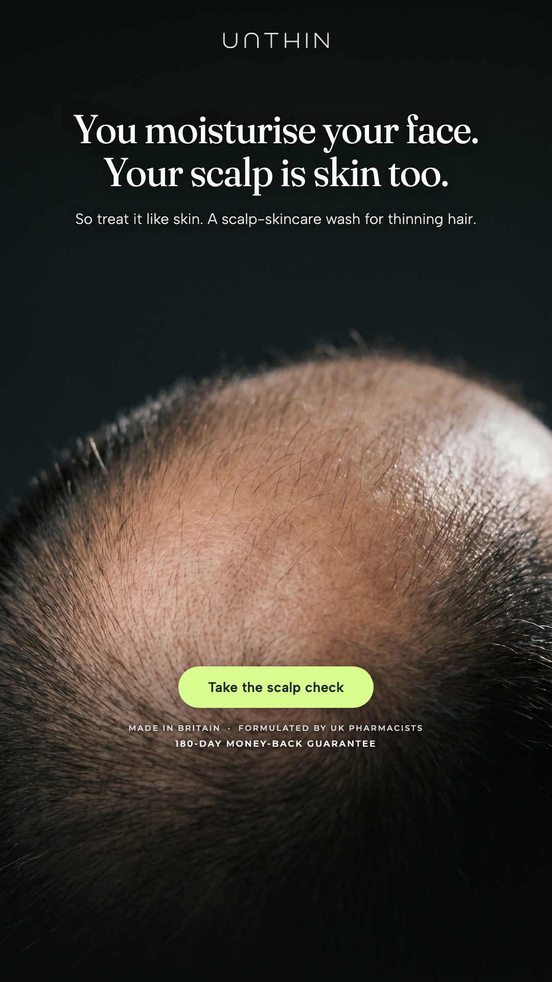 Unthinhair Facebook ad