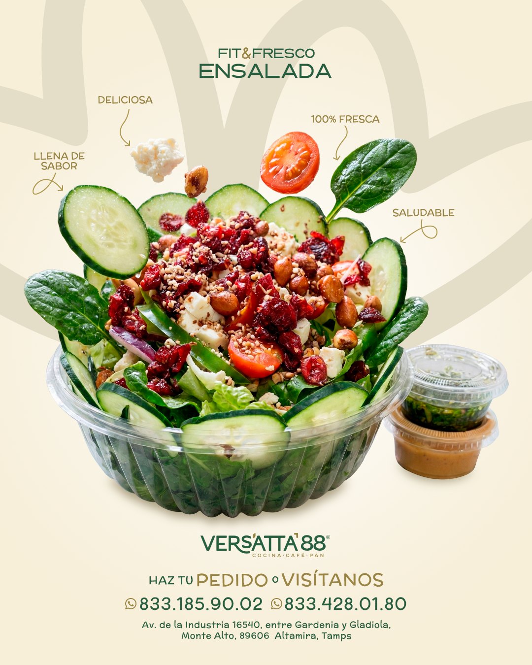 Versatta 88 Restaurante, Cafetería,  Panadería Facebook ad