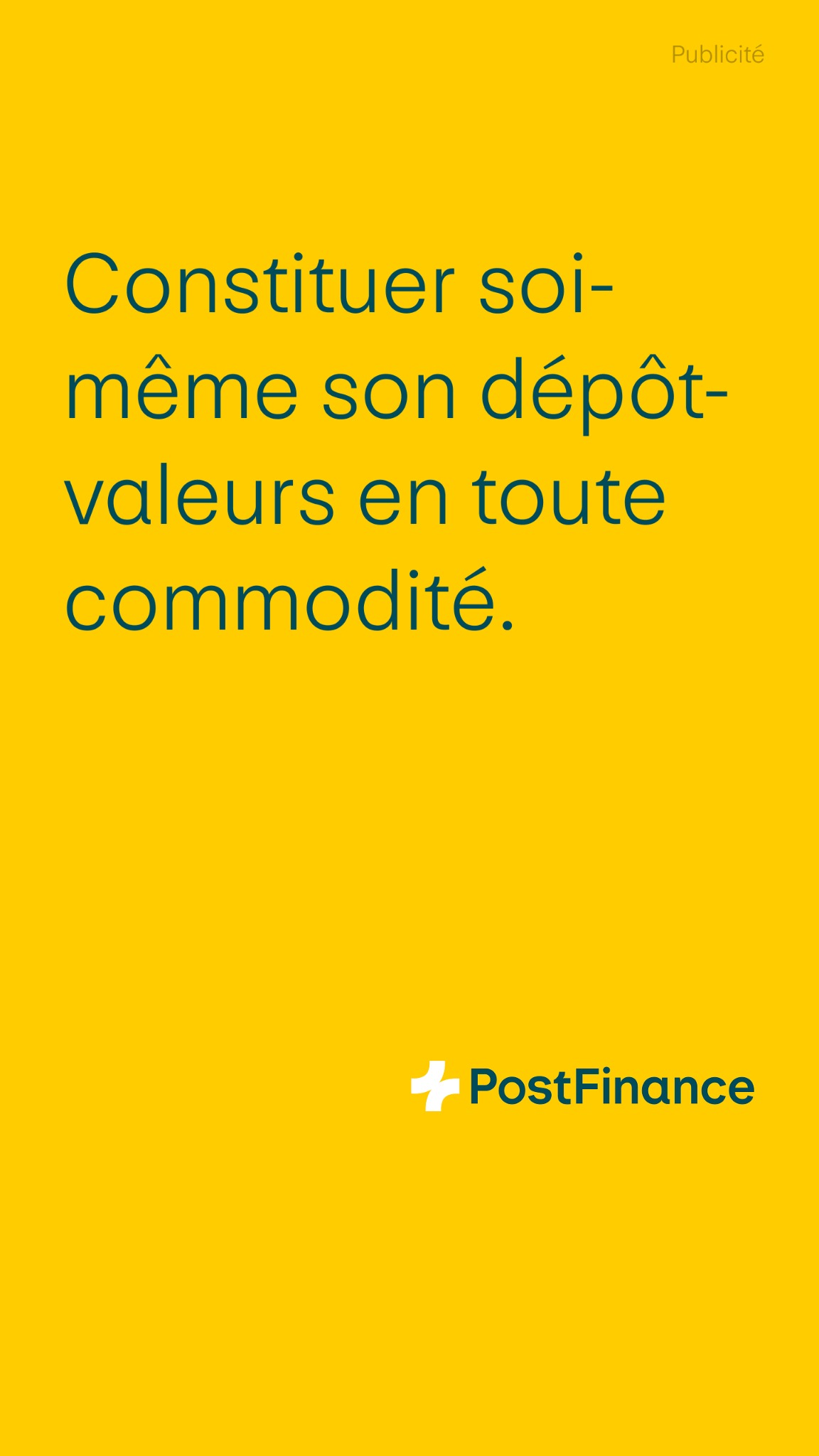 PostFinance Facebook ad