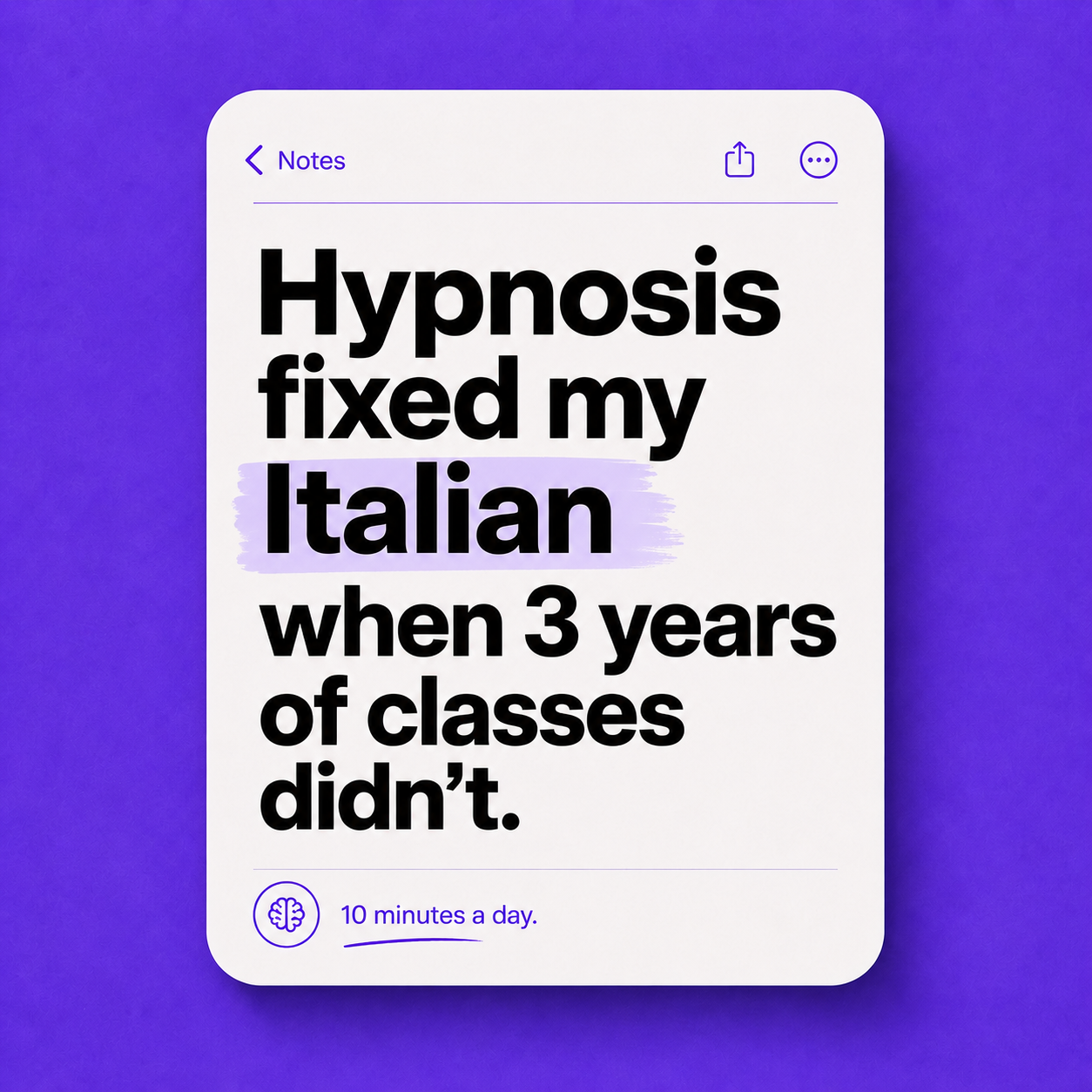 MakesYouFluent Facebook ad