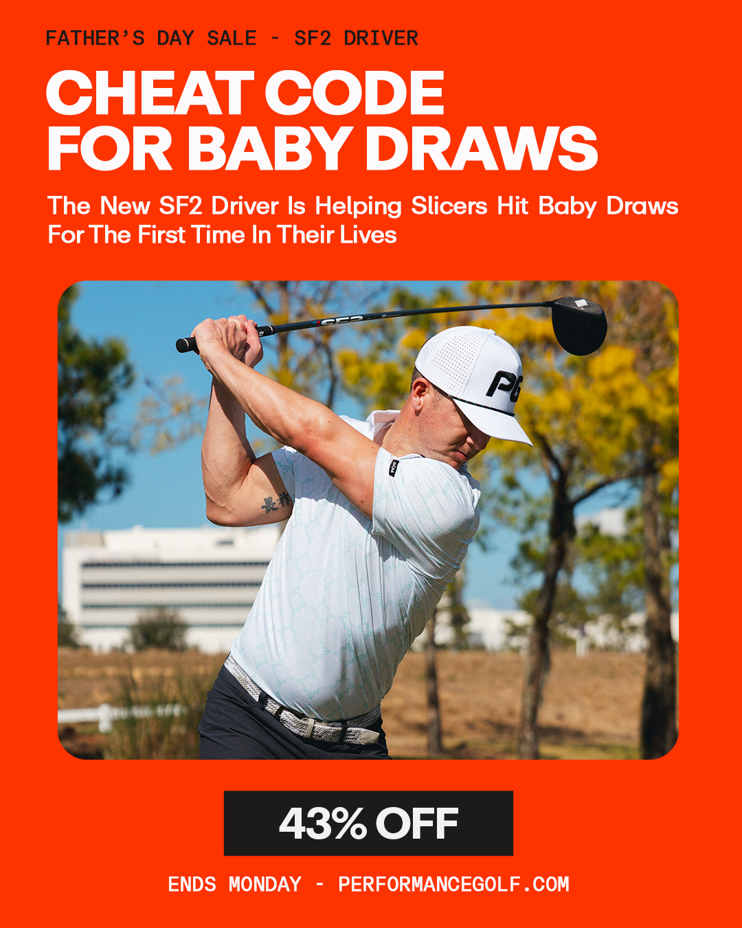 Performance Golf Facebook ad