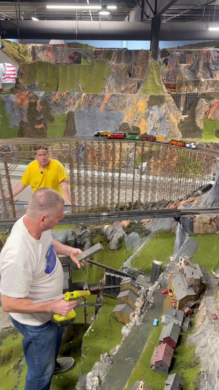 Northlandz Miniature Wonderland & Train Museum Facebook ad: Fixing 4 bridge Lyonelle trains at, the World’s…