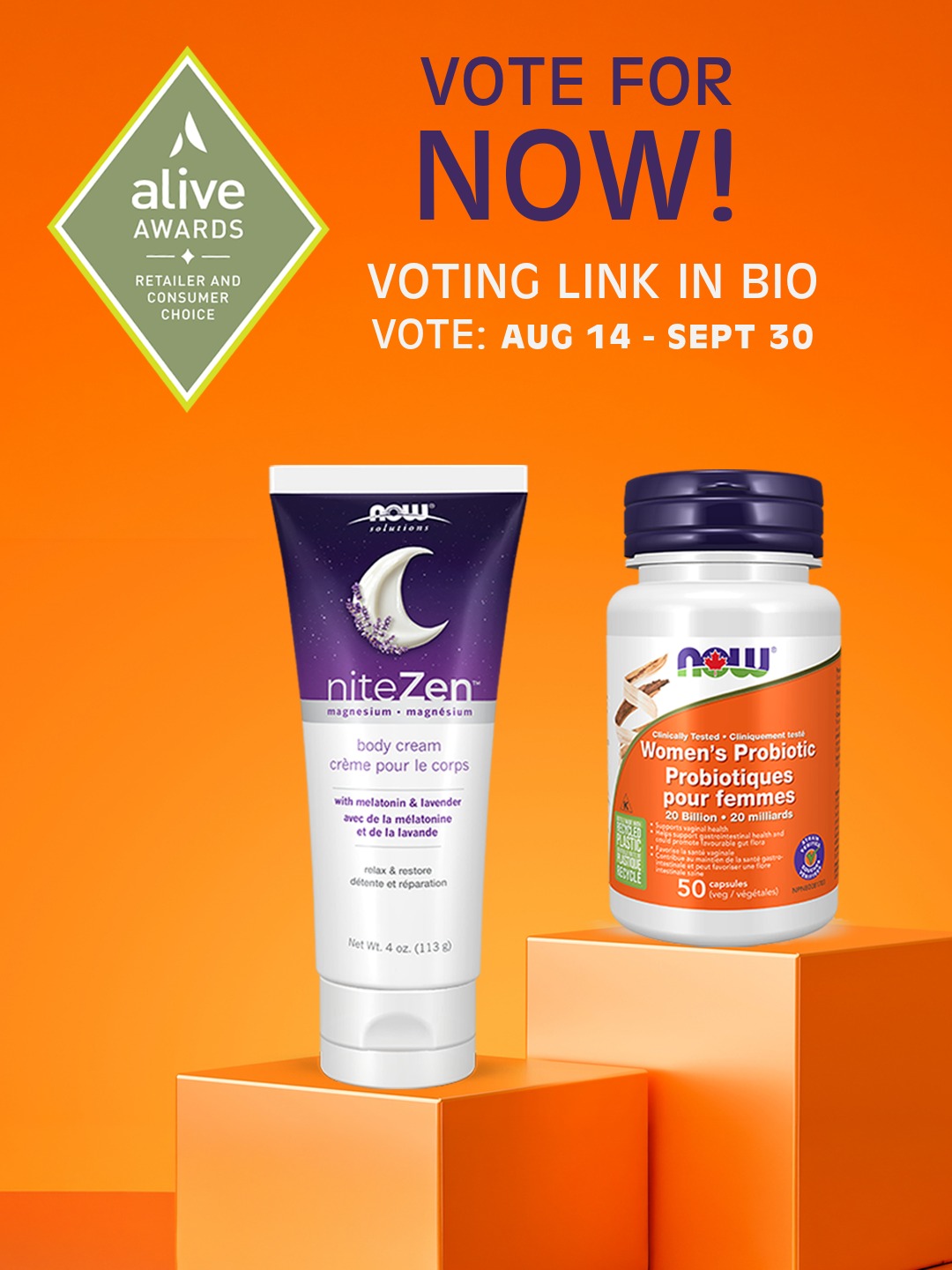 NOW Foods Canada Facebook ad: Natural supplements, essential oils & food - Now Foods…