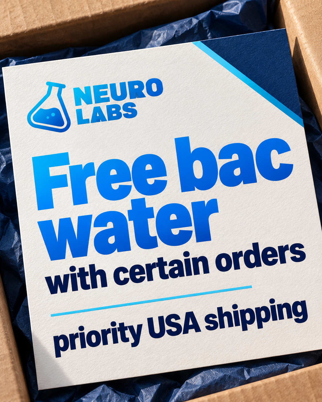 NL Facebook ad: NeuroLabs, Premium Research Peptides | ≥99% COA-Tested USA