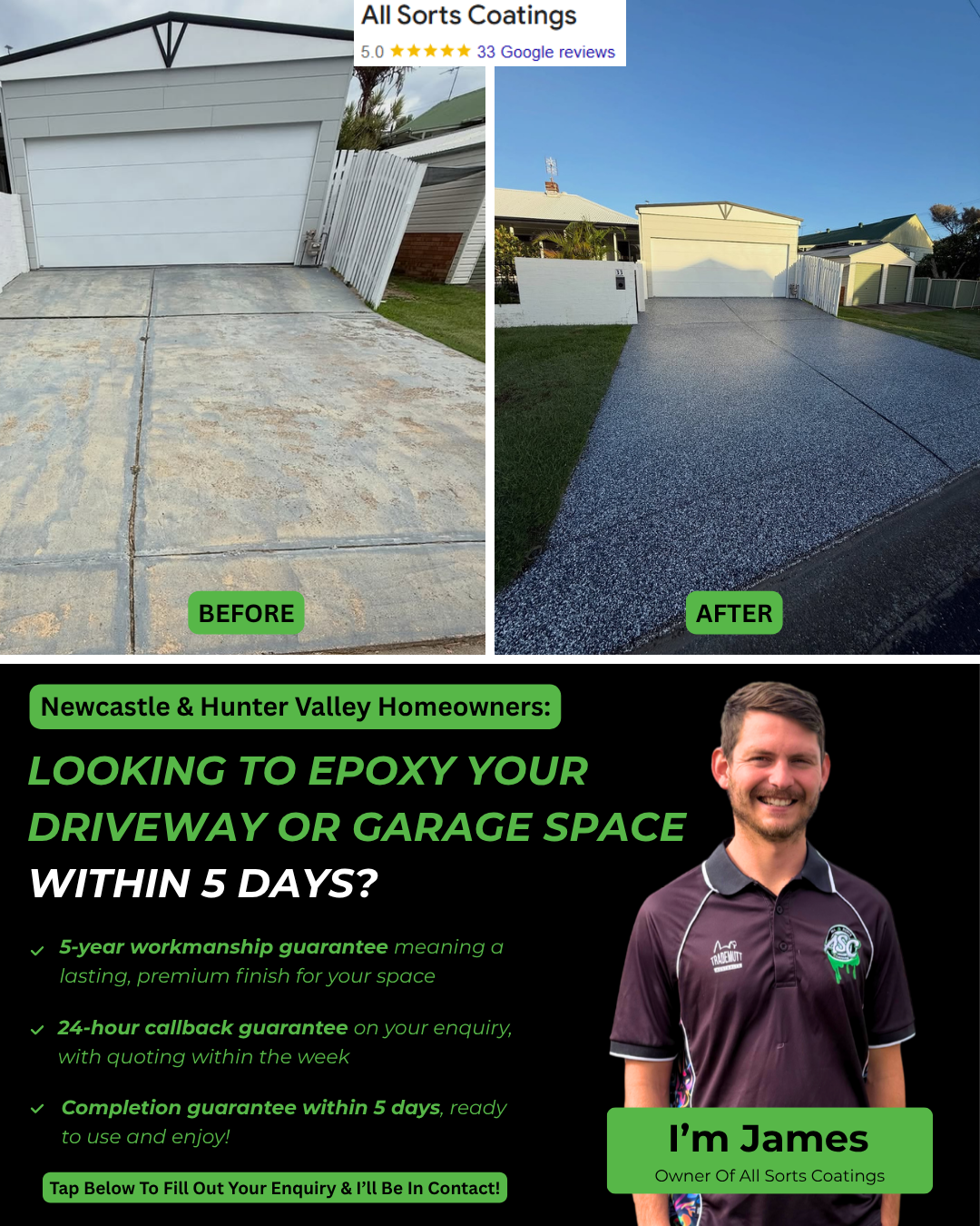 All Sorts Coatings Facebook ad: Upgrade Your Garage Floor