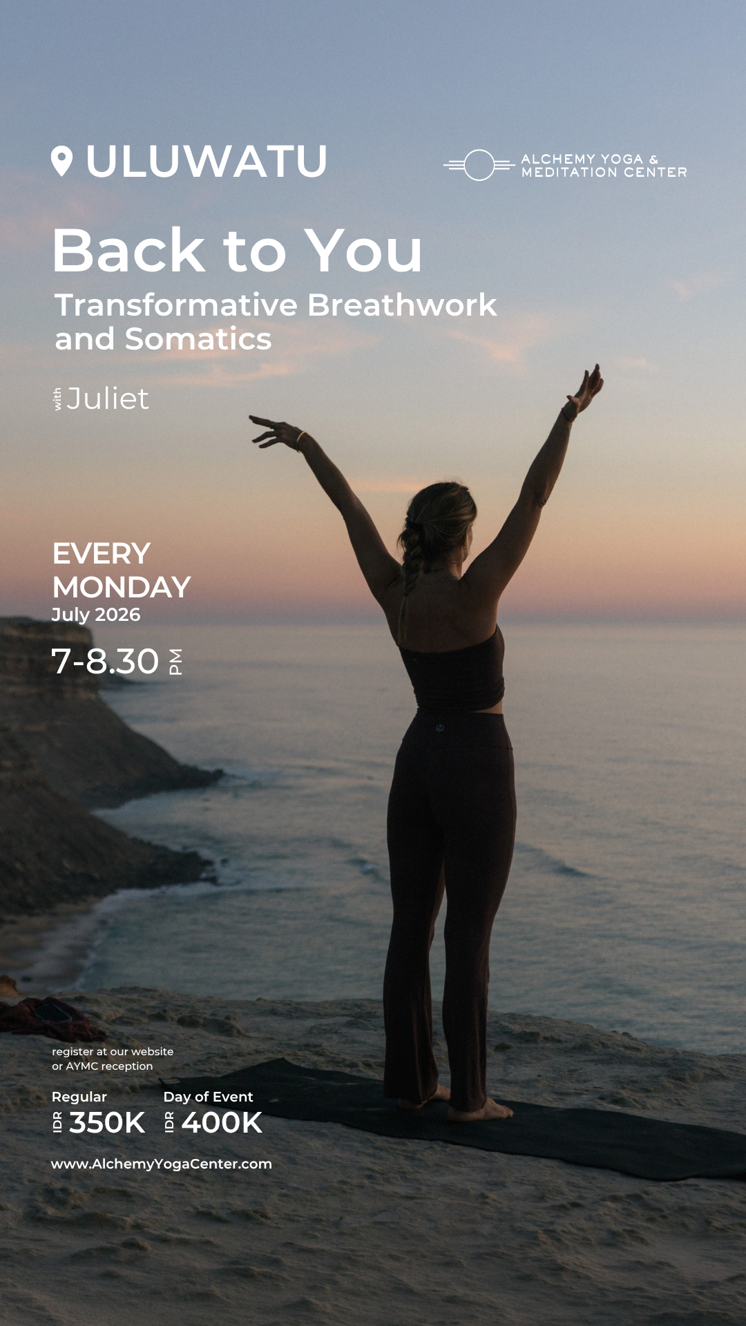 Alchemy Yoga Center Uluwatu Facebook ad