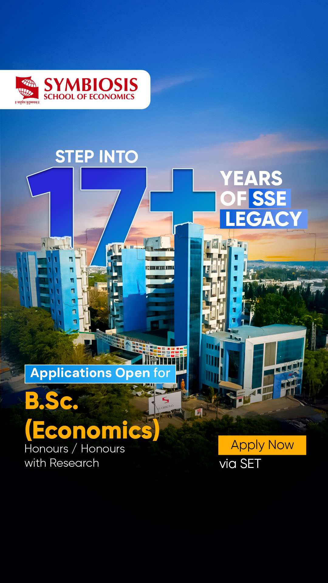 Symbiosis School of Economics Facebook ad from Jan 1, 2026