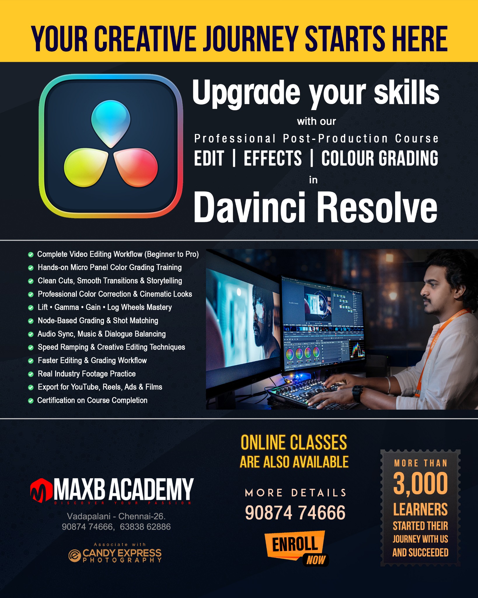 Max B Academy Facebook ad