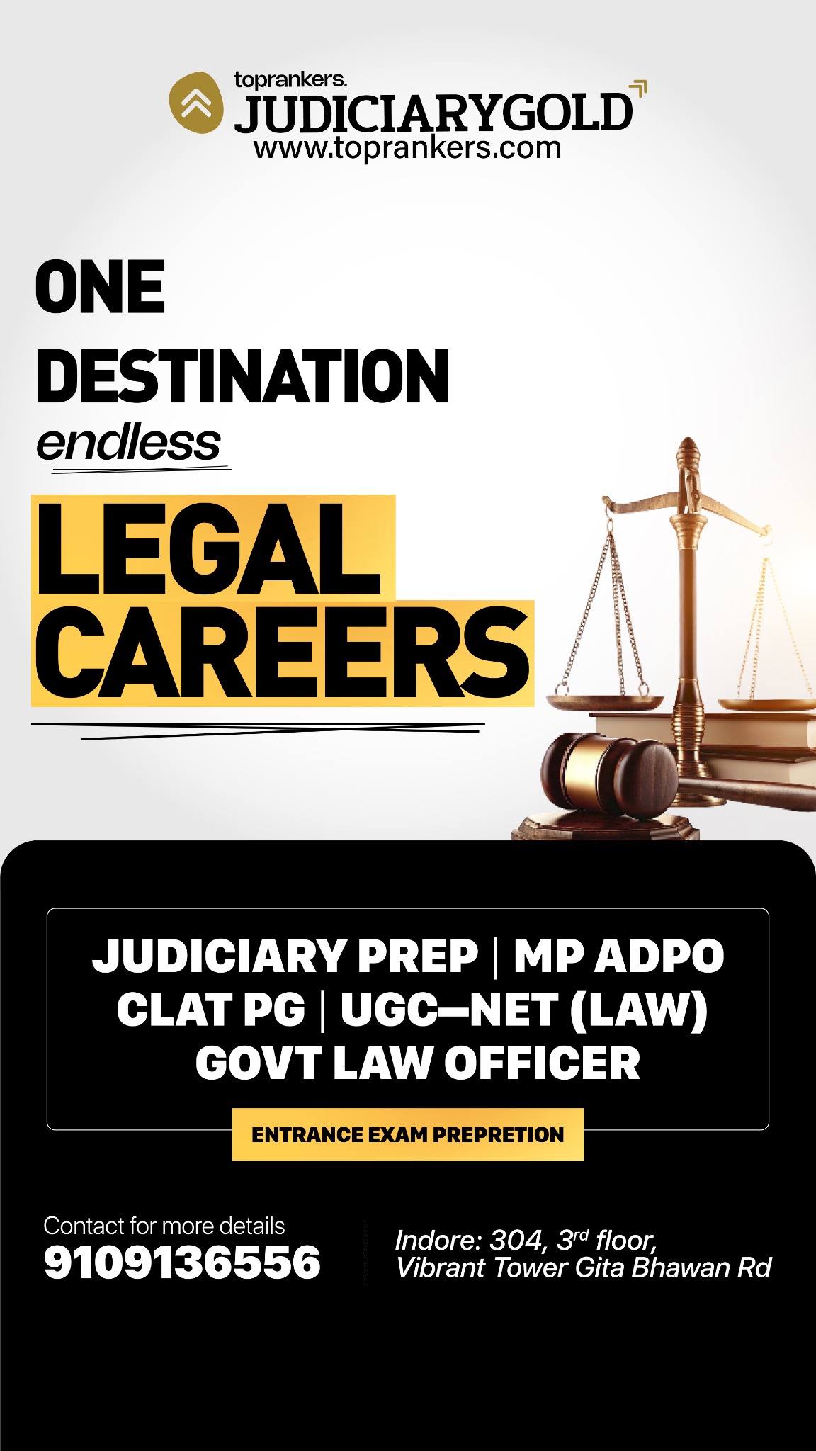 Judiciary Gold Indore Facebook ad from Dec 6, 2025