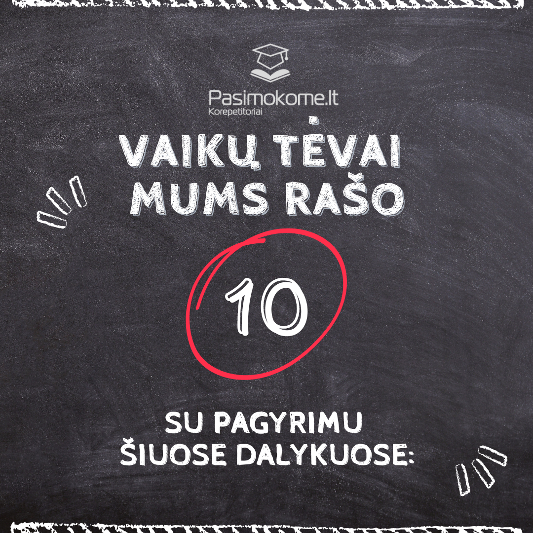 Pasimokome.lt korepetitoriai Facebook ad