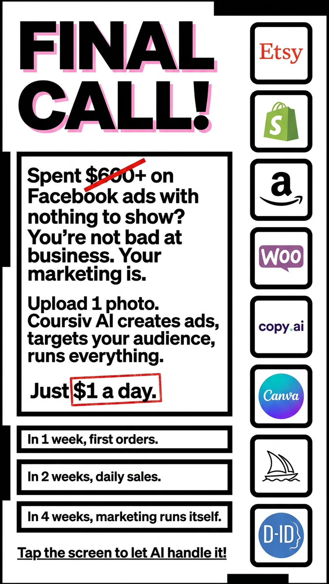 Practical AI Facebook ad