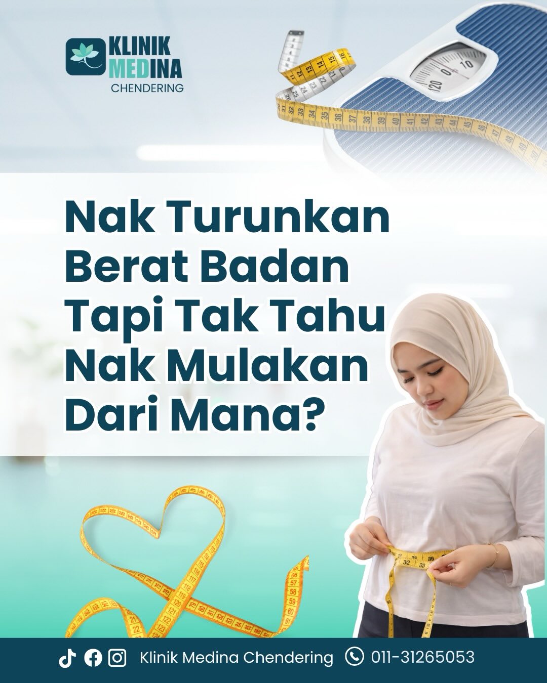Klinik Medina Chendering Facebook ad: Program Pengurusan Berat Badan Berpandukan Perubatan
