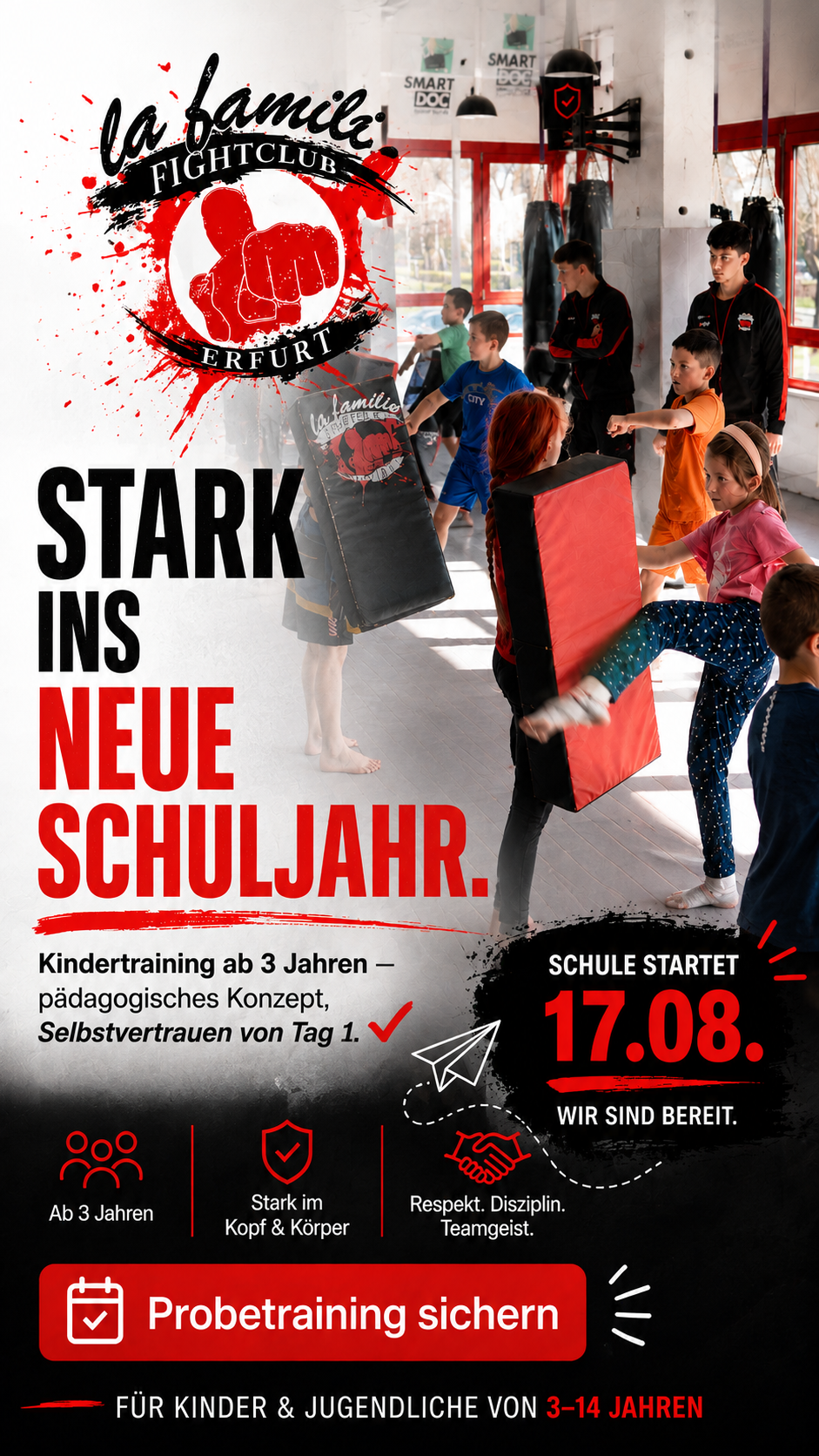 La familia Fightclub Erfurt Facebook ad