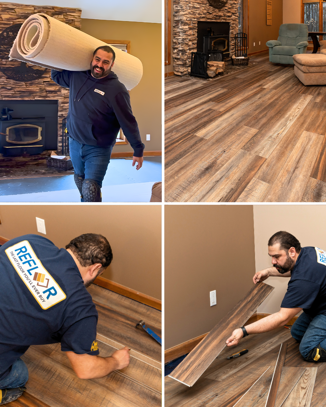 Refloor Facebook ad: OHIO: Get 75% OFF Flooring Installation!