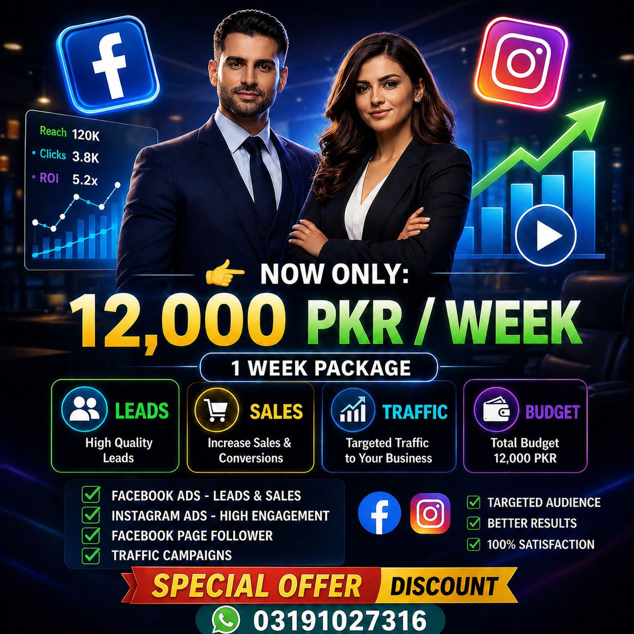 Spark Shine Facebook ad: Grow Your Business Fast with Professional Ads
