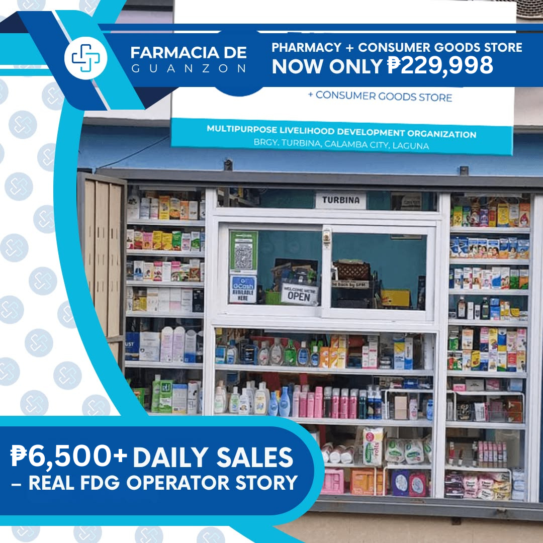 Farmacia De Guanzon - FDG Main Facebook ad: Start Your Own Pharmacy for ₱229,998