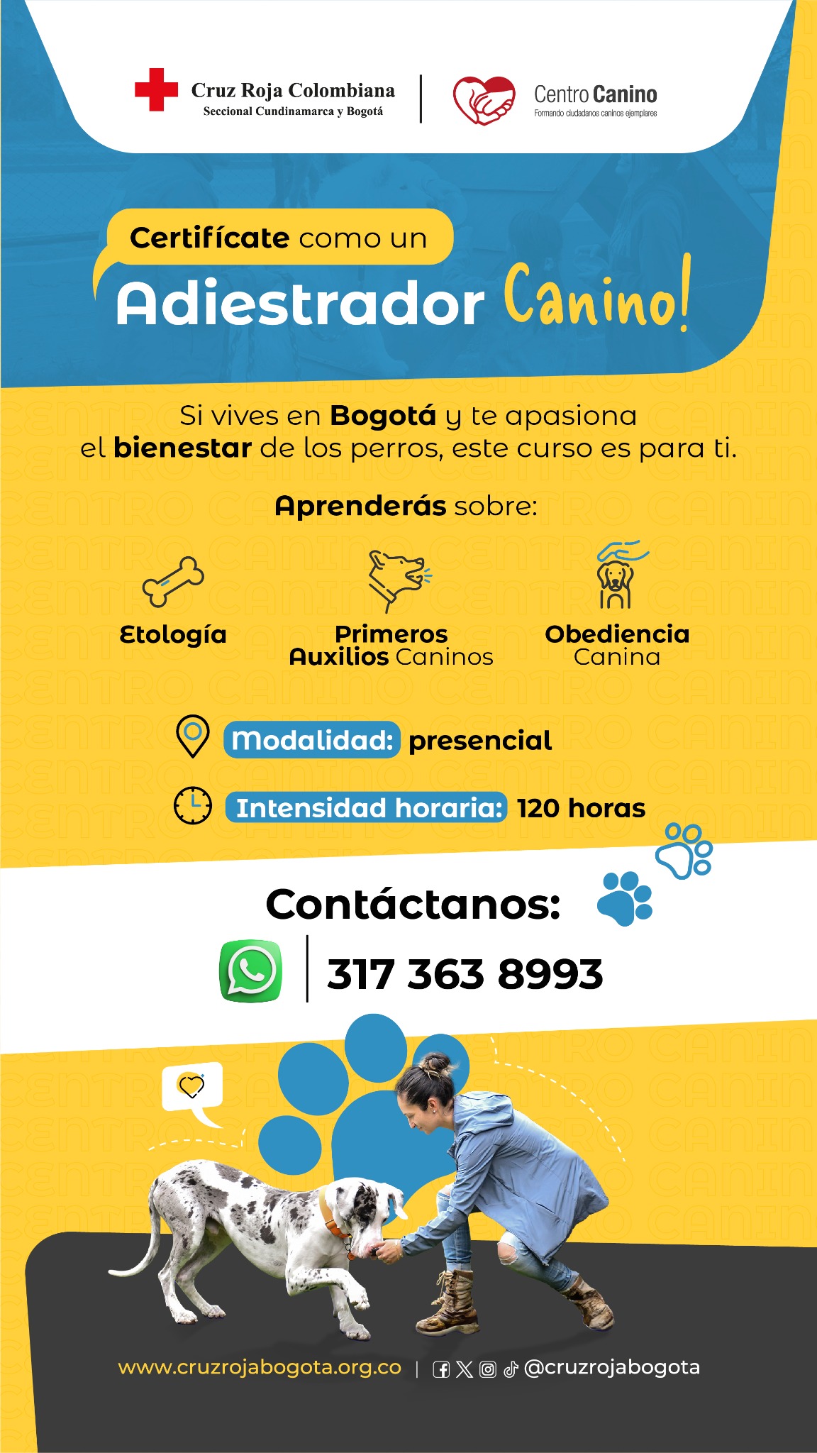Centro de Entrenamiento Acuático y Canino Cruz Roja Bogotá Facebook ad from Jun 12, 2026