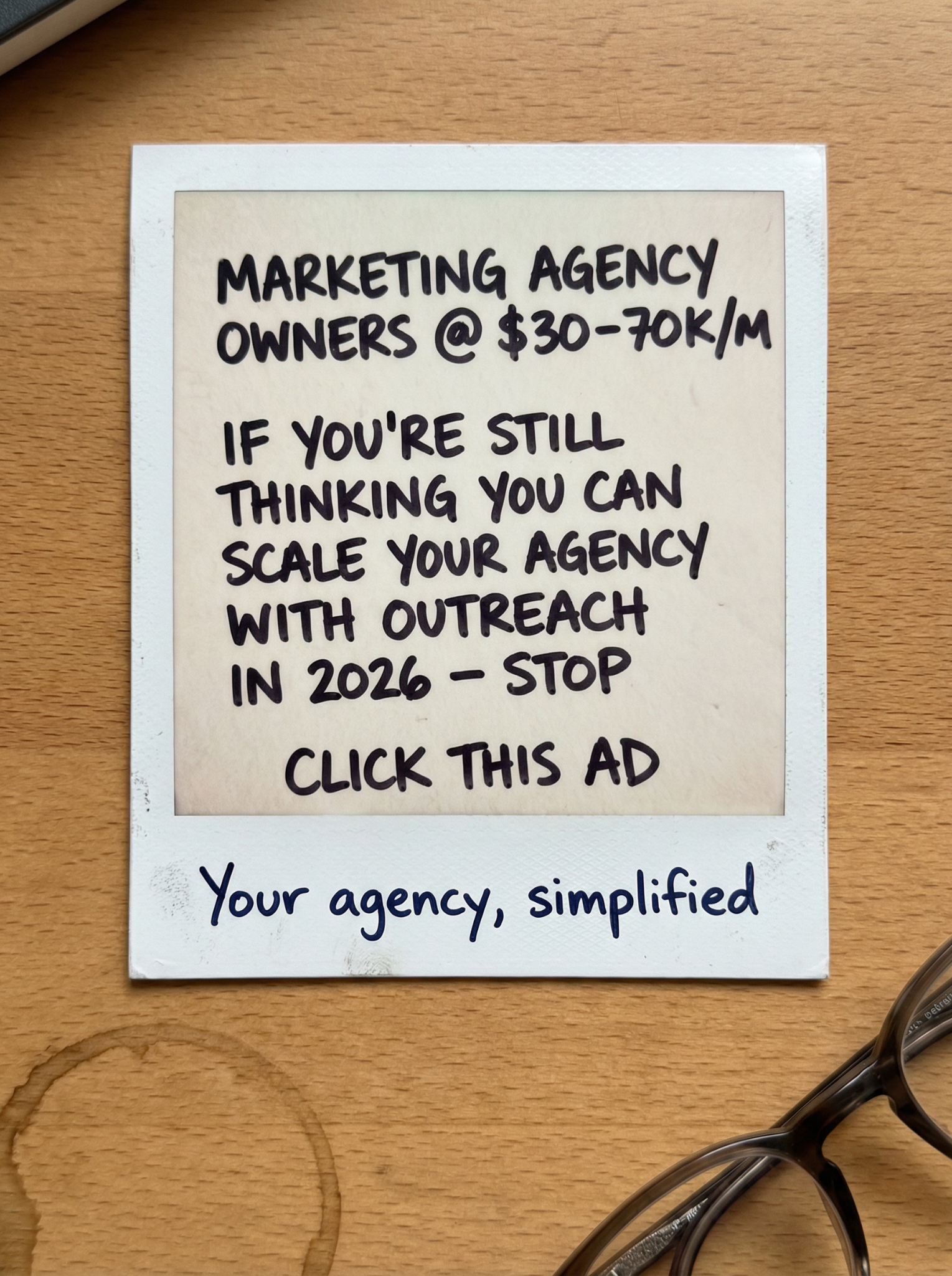 Matej Otys Facebook ad: $100k/m Profit Agency