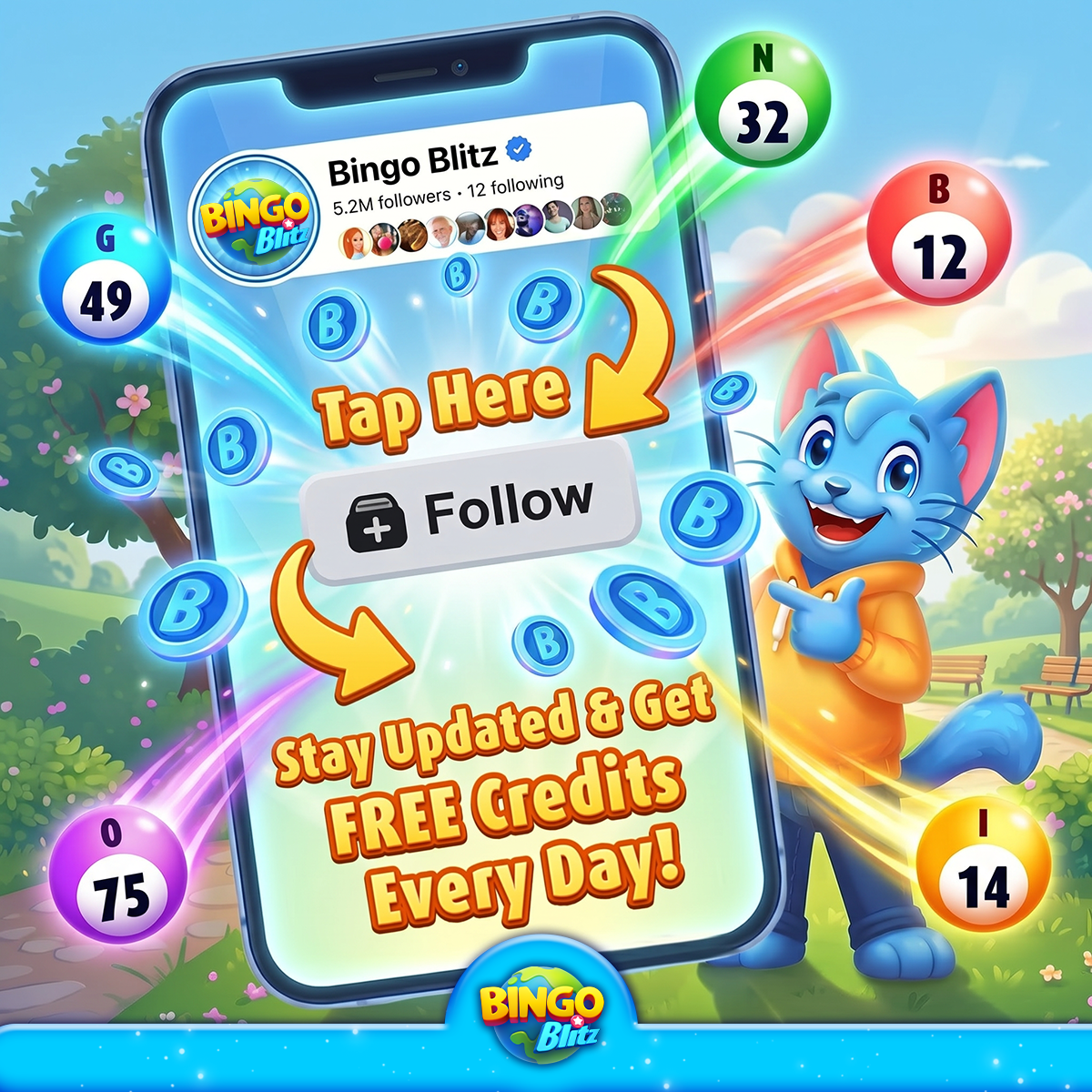 Bingo Blitz Facebook ad