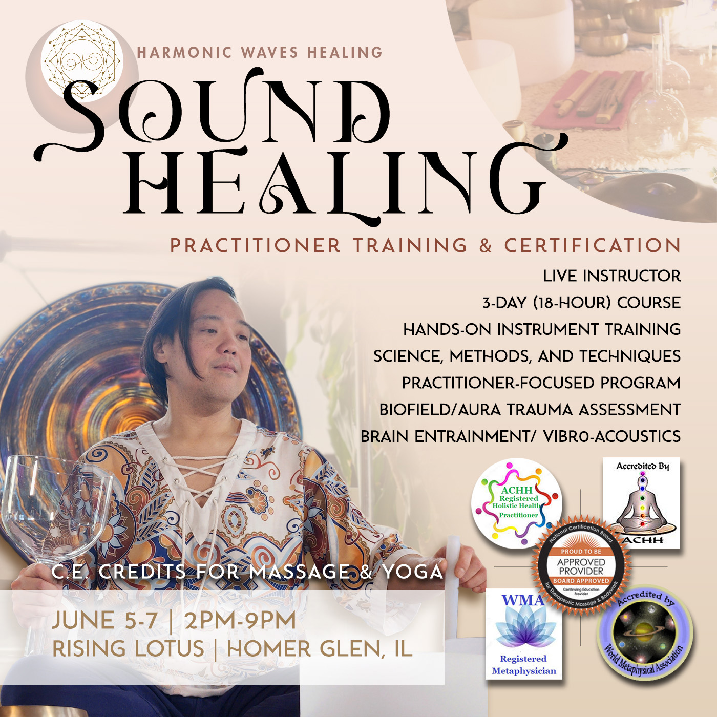 Harmonic Waves Healing Facebook ad